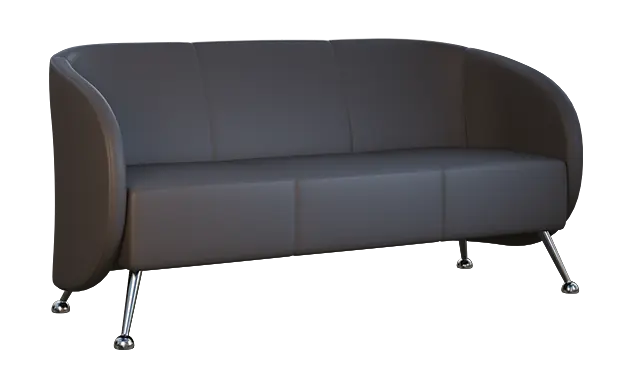 PANTHEON - 3, 3-sed, ekokůže tmavě šedá